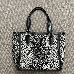 Stylish Black and White Animal PrintTote Bag